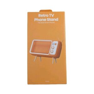 Oo8-N Retro TV Phone Stand - Orange: Desk Holder for Mobile‎ Devices